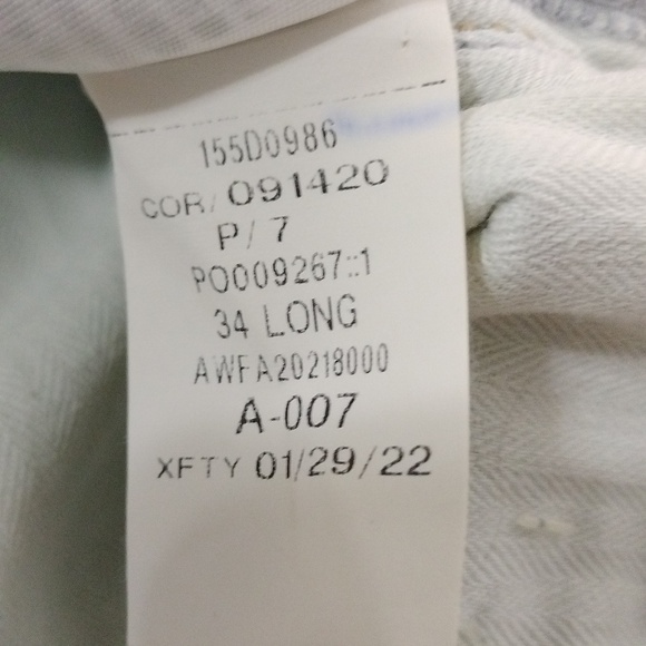 Abercrombie & Fitch Men's The 90s Straight Ultra Hi Rise Jeans Light Blue 35/18L - Picture 7 of 10